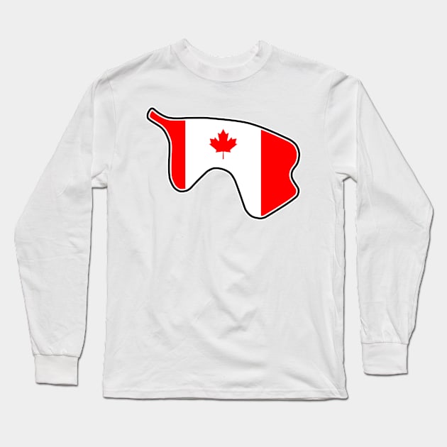 Mosport Park [flag] Long Sleeve T-Shirt by sednoid